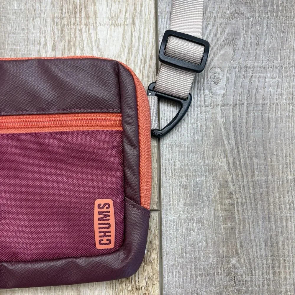 Chums Rover Cross Body Bag Hiking Outdoors Travel Trail Adjustable Brick Orange